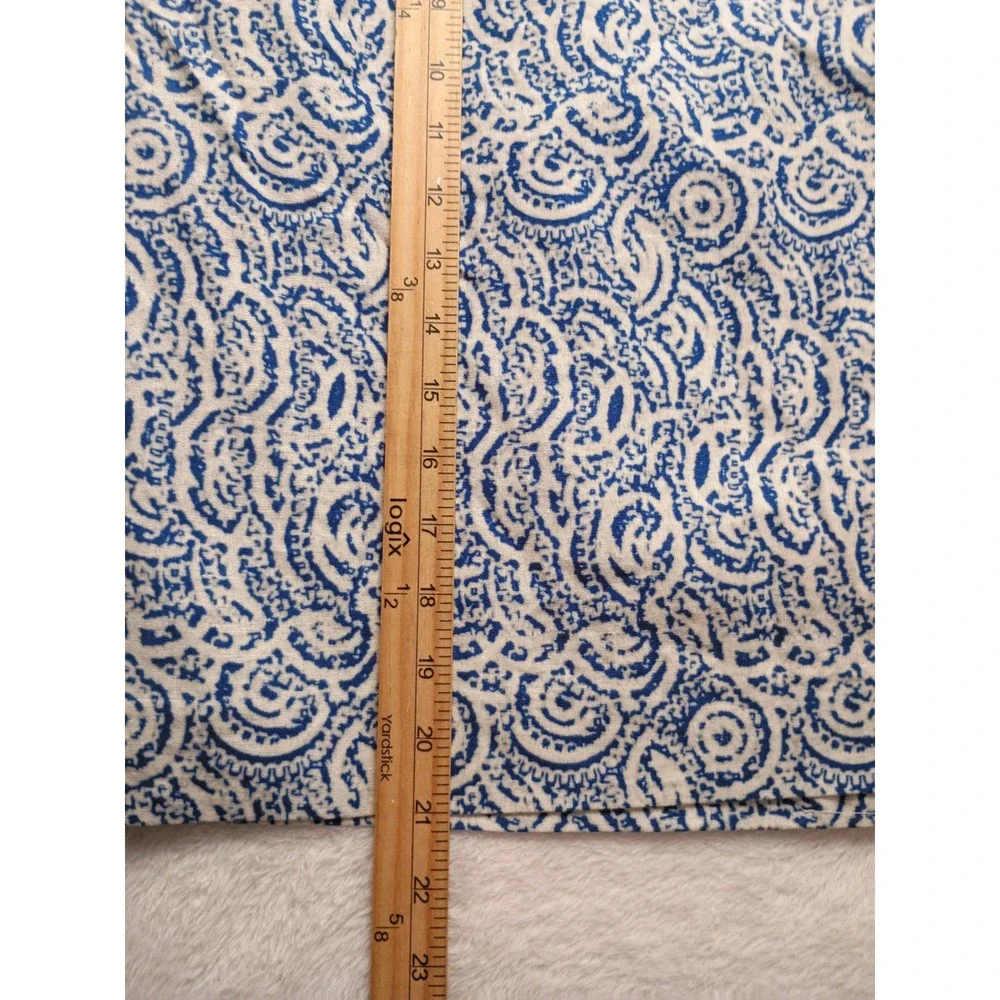 The Limited Blue White Paisley Print Pencil Skirt Size 12 Side Zip Casual NWT